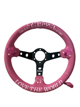 Load image into Gallery viewer, 2nd option Thrash racing Steering wheel (Love the world)