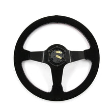 Load image into Gallery viewer, Universal 350mm 3"Deep Dish 6-Bolt Steering Wheel Black Suede Have Faith