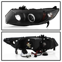 Load image into Gallery viewer, Spyder Honda Civic 06-08 2Dr Projector Headlights LED Halo Black High H1 Low H1 PRO-YD-HC06-2D-HL-BK 5010780