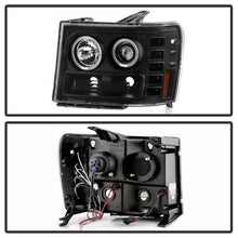 Load image into Gallery viewer, Spyder GMC Sierra 1500/GMC Sierra Denali 08-13 Projector LED Halo- LED All Blk PRO-YD-GS07-HL-BKV2 5086020