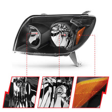 Load image into Gallery viewer, Anzo  2003-2005 Toyota 4Runner Crystal Headlights Black
