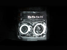 Load image into Gallery viewer, Anzo 2008-2010 Ford F-250 Projector Headlights w/ Halo Chrome (CCFL)