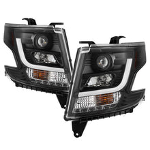 Load image into Gallery viewer, Spyder Chevy Tahoe / Suburban 2015 -2016 Projector Headlights - DRL LED - Black PRO-YD-CTA15-DRL-BK 5082541