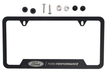 Load image into Gallery viewer, Ford Racing Stainless Steel Ford Performance License Plate Frame - Black M-1828-SS304BK
