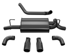Load image into Gallery viewer, Corsa 18+ Jeep Wrangler JL 2.5in Dual Rear Exit Black Tips Sport Axle-Back Exhaust 21014BLK