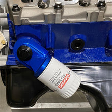 Load image into Gallery viewer, Ford Racing Push Rod V8 90 Degree Billet Oil Filter Adapter M-6880-B50