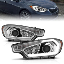 Load image into Gallery viewer, ANZO 2014-2016 Kia Forte Projector Headlights w/ Light Bar Chrome Housing 121561