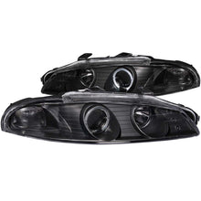 Load image into Gallery viewer, Anzo 1997-1999 Mitsubishi Eclipse Projector Headlights w/ Halo Black G2