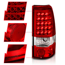 Load image into Gallery viewer, Anzo 1999-2007 Chevrolet Silverado 1500 LED Taillights Red/Clear