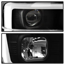 Load image into Gallery viewer, Spyder 08-10 Ford F-250 Projector Headlights V2 - Light Bar DRL LED - Black PRO-YD-FS08V2-LB-BK 5084477