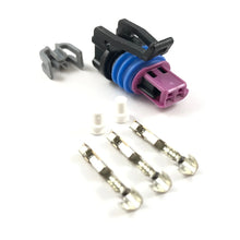 Load image into Gallery viewer, GM Delphi Aptiv Gen 3 2-Pin Coolant Temp (ECT) Sensor Connector Kit – Purple Lock