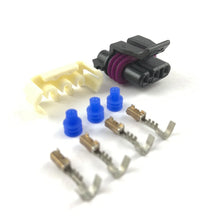Load image into Gallery viewer, GM 3-Pin Cam Sensor Connector Kit – Delphi Aptiv Gen 3 (LS Black Housing – Opposite Keyway)