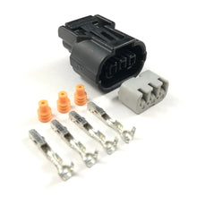 Load image into Gallery viewer, Honda K-Series Black 3-Pin Sensor Connector – CKP / CMP / MAP / TPS (02–04 Style)