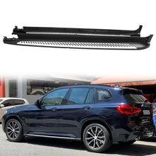 Load image into Gallery viewer, 2018-2024 BMW X3 G01 Black Silver Running Boards Side Step Bars Pair