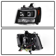 Load image into Gallery viewer, Spyder 07-14 Chevy Suburban/Tahoe V2 Projector Headlights LED Turn Sig Black PRO-YD-CSUB07V3-SB-BK 5086242