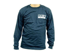 Load image into Gallery viewer, HKS Navy Blue Katakana II Long Sleeve T-Shirt