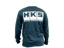 Load image into Gallery viewer, HKS Navy Blue Katakana II Long Sleeve T-Shirt