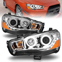 Load image into Gallery viewer, Anzo 2008-2015 Mitsubishi Lancer Projector Headlights w/ Halo Chrome (CCFL)