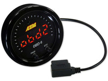 Load image into Gallery viewer, AEM Electronics X-Series OBDII Digital Datastream Gauge Black Bezel &amp; Black Face plate