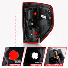 Load image into Gallery viewer, ANZO 2009-2014 Ford F-150 Euro Taillight Red/Clear (W/O Bulb) 311299