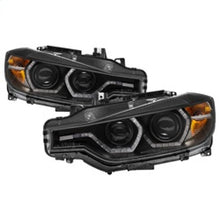 Load image into Gallery viewer, Spyder 12-14 BMW F30 3 Series 4DR Projector Headlights - LED DRL - Black (PRO-YD-BMWF3012-DRL-BK) 5084347