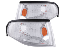 Load image into Gallery viewer, Anzo Corner Lights 1994-1998 Ford Mustang Euro Corner Lights Chrome w/Amber