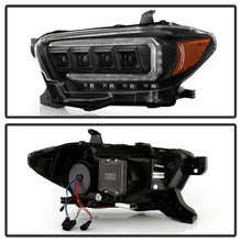 Load image into Gallery viewer, Spyder 16-20 Toyota Tacoma Halogen Model Only High-Power LED Headlights - Black PRO-YD-TT16HALAP-BK 5088376