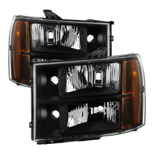Load image into Gallery viewer, SPYDER Xtune GMC Sierra 07-13 Crystal Headlights Black HD-JH-GSIE07-AM-BK 9034749