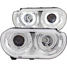 Load image into Gallery viewer, Anzo 2008-2014 Dodge Challenger Projector Headlights w/ Halo Chrome (CCFL)