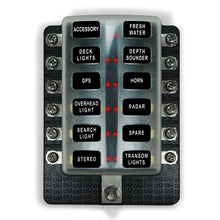 Load image into Gallery viewer, 12 Way Standard LED Circuit Screw Fuse Block