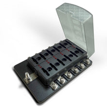 Load image into Gallery viewer, 12 Way Standard LED Circuit Screw Fuse Block