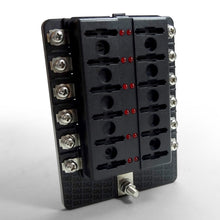 Load image into Gallery viewer, 12 Way Standard LED Circuit Screw Fuse Block