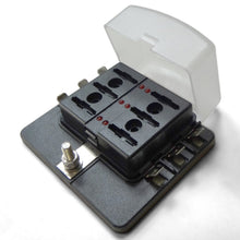 Load image into Gallery viewer, 12v 6 Piece Fuse power block aka power panel