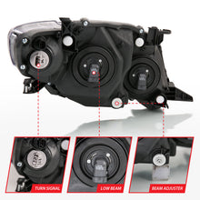 Load image into Gallery viewer, ANZO 2009-2010 Toyota Corolla Crystal Headlight Black Amber 121541