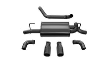 Load image into Gallery viewer, Corsa 18+ Jeep Wrangler JL 2.5in Dual Rear Exit Black Tips Sport Axle-Back Exhaust 21014BLK