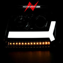 Load image into Gallery viewer, ANZO 2006-2009 Chevrolet Trailblazer Projector Headlights w/ Plank Style Design Chrome w/ Amber 111391