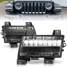 Load image into Gallery viewer, ANZO 2018-2021 Jeep Wrangler LED Side Markers Chrome Housing Smoke Lens w/ Seq. Signal Sport Bulb 511085