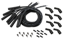 Load image into Gallery viewer, Black Wire with Black Straight Boots (Plug End) - 135 Degree Coil Boots - Designed for GM LS Engines (For OE Coil)
