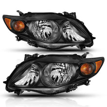 Load image into Gallery viewer, ANZO 2009-2010 Toyota Corolla Crystal Headlight Black Amber 121541