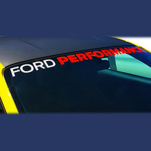 Load image into Gallery viewer, Ford Performance Parts 2005-2019 Mustang Ford Performance Windshield Banner-white And Red