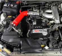 Load image into Gallery viewer, HPS Performance Products HPS Red Reinforced Silicone Post MAF Air Intake Hose Kit Lexus 01-05 IS300 I6 3.0L