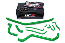 Load image into Gallery viewer, HPS Performance Products HPS Green Reinforced Silicone Radiator Hose Kit Kawasaki 04-09 KFX700