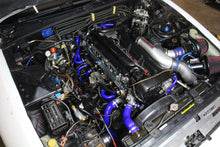 Load image into Gallery viewer, HPS Performance Products HPS Blue Reinforced Silicone Radiator + Heater Hose Kit Coolant Nissan 89-94 Skyline GTR R32 RB26DETT Twin Turbo