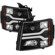 Load image into Gallery viewer, Spyder Chevy Silverado 1500 07-13 Version 3 Projector Headlights - Black PRO-YD-CS07V3-LBDRL-BK 5083609