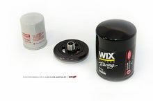 Load image into Gallery viewer, AMS Performance 2009+ Nissan GT-R R35 Alpha CNC Billet Oil Filter Adapter w/Street Filter ALP.07.04.0028-2