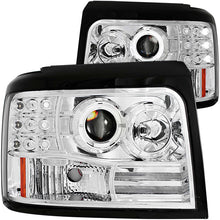 Load image into Gallery viewer, Anzo 1992-1996 Ford F-150 Projector Headlights w/ Halo Chrome w/ Side Marke