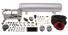 Load image into Gallery viewer, AIRLIFT 4-Way Manual Control system, 1/4" Air Lines, 4 Gallon Tank, 380 Comp.