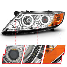 Load image into Gallery viewer, Anzo 2011-2013 Kia Optima Projector Headlights w/ Halo Chrome (CCFL)