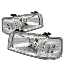 Load image into Gallery viewer, Spyder Ford F150 92-96/Ford Bronco 92-96 1PC LED ( LEDs)Crystal Headlights Chrm HD-YD-FB92-1PC-C 5012500