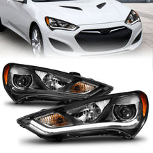 Load image into Gallery viewer, Anzo 2013-2015 Hyundai Genesis Projector Headlights w/ Plank Style Design B